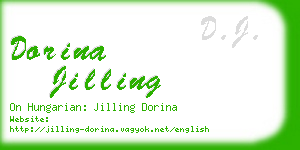 dorina jilling business card